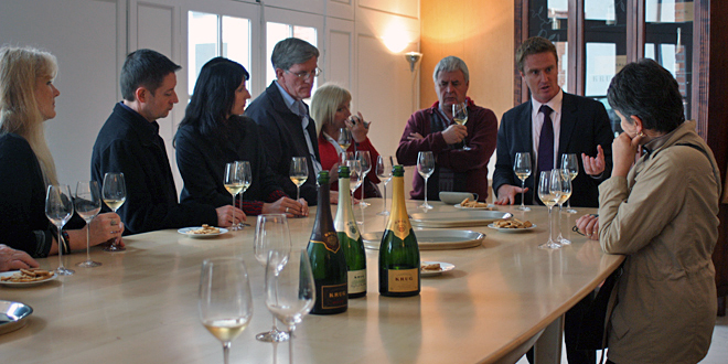 Champagne tasting at Krug